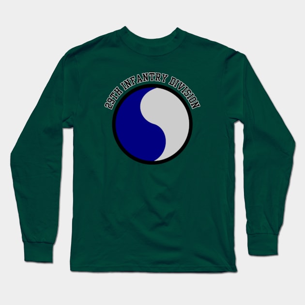 29th Infantry Division - U.S. Army Long Sleeve T-Shirt by Desert Owl Designs